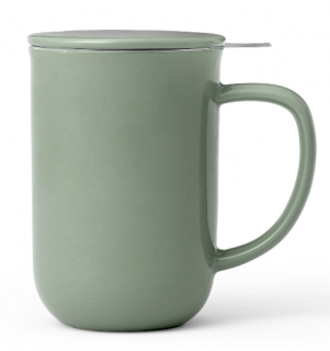 MINIMA Viva Scandinavia tea csésze tea infúziós adagolóval és fedéllel, 500 ml, zöld