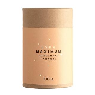 Mogyoró nugátban és sós karamellben MAXIMUM 200 g, LYRA