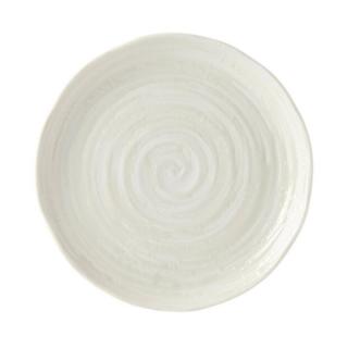 Oldaltányér WHITE SPIRAL 21,5 cm, fehér, MIJ