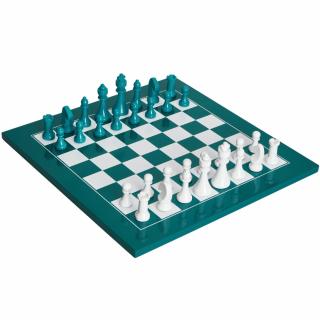 Printworks THE GAMBIT sakk, 35 cm, zöld, fa