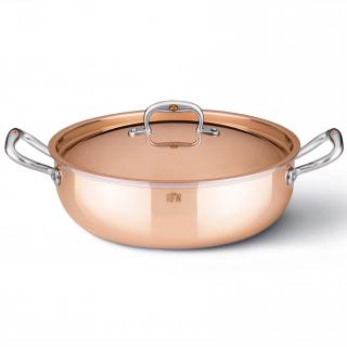 Ruffoni CON CLASSE alacsony lábas, 24 cm, réz