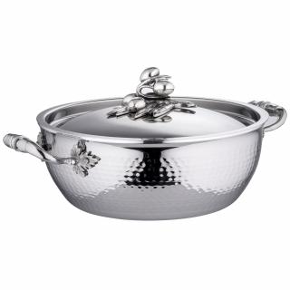 Ruffoni OPUS PRIMA alacsony lábas, 24 cm, ezüst, rozsdamentes acél
