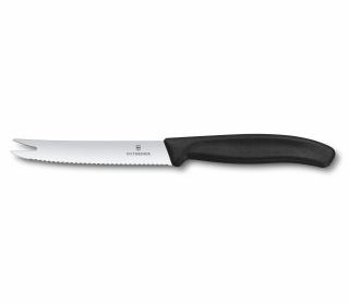 Sajt- és kolbászkés 11 cm, fekete, Victorinox