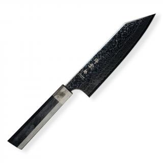 Santoku kés PETTY KANETSUGU ZUIUN KIWAMI 18 cm, fekete, Dellinger