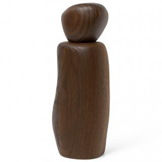 Só- és borsdaráló PEBBLE 19 cm, barna, fa, kemény LIVING