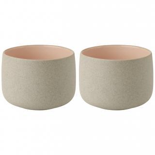 Stelton EMMA csésze, 150 ml, 2 db-os szett, rózsaszín, kőedény