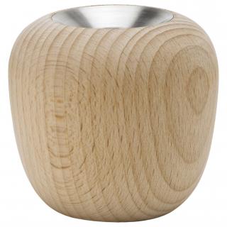 Stelton ORA mécsestartó, 6,5 cm, barna, bükkfa