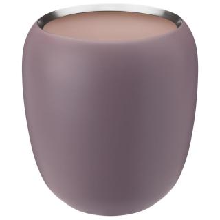 Stelton ORA váza, 18 cm, poros rózsaszín, rozsdamentes acél