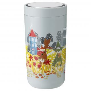 Stelton TO GO CLICK MOOMIN utazóbögre, 200 ml, lágy égbolt