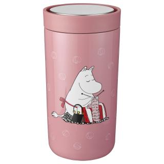 Stelton TO GO CLICK MOOMIN utazóbögre, 200 ml, rózsaszín