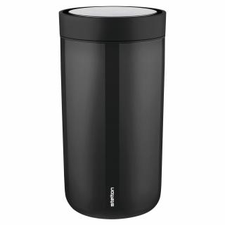 Stelton TO GO CLICK utazóbögre, 200 ml, fekete