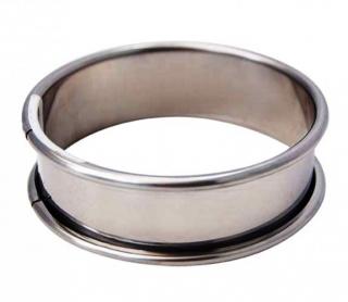 Sütőgyűrű 10 cm-es, kerek, rozsdamentes acél, de Buyer