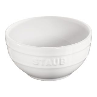 Tál 400 ml, fehér, kerámia, Staub