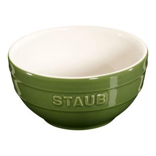 Tál 400 ml, zöld, kerámia, Staub