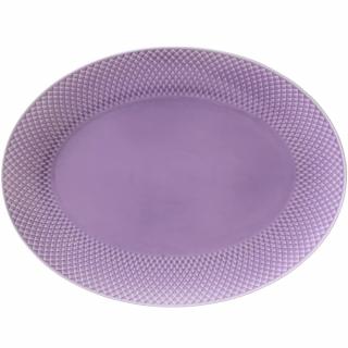 Tálaló tányér RHOMBE 35 x 27 cm, világos lila, Lyngby