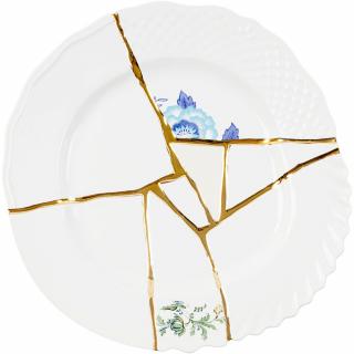 Tányér KINTSUGI 3 27,5 cm, fehér, Seletti