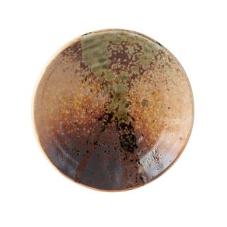 Tapas tányér WABI SABI 17 cm, barna, kerámia, MIJ