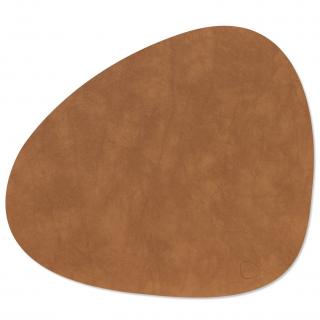 Terítő CURVE NUPO 37 x 44 cm, természetes, bőr, LIND DNA