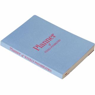 Tervező PLANNER OF WEEKLY POSSIBILITIES, 238 oldal, kék, Printworks