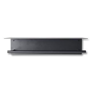 Törölköző polc DORA 50 cm, fekete, rozsdamentes acél, kemény LIVING