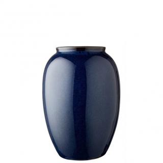 Váza 20 cm, kék, agyagból készült, Bitz