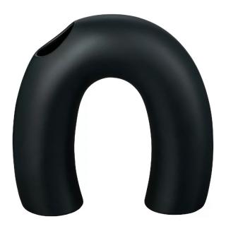 Váza KAGETSU 18 cm, fekete, agyagedény, Blomus