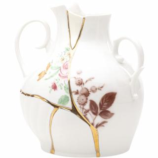 Váza KINTSUGI 19 cm, fehér, Seletti