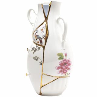 Váza KINTSUGI 32 cm, fehér, Seletti