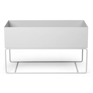 Virágcserép PLANT BOX 77 cm, fehér, vas, kemény LIVING