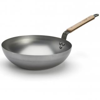 Wok MINERAL B BOIS 28 cm, ezüst, acél, de Buyer