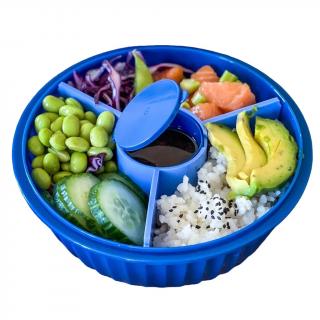 Yumbox POKE BOWL uzsonnás doboz, 1,06 l, sötétkék, műanyag