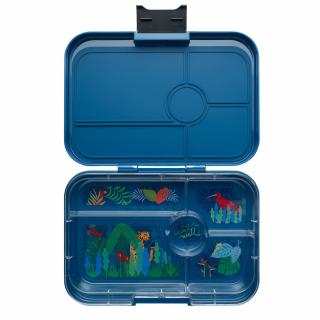 Yumbox TAPAS XL 5 uzsonnás doboz, 1 l, sötétkék / dzsungel, műanyag