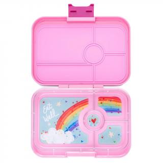 Yumbox TAPAS XL uzsonnás doboz, 4 1 l, sötét rózsaszín / szivárvány, műanyag