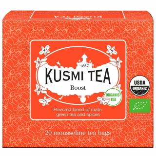 Zöld tea BOOST, 20 muszlin teafilter, Kusmi Tea