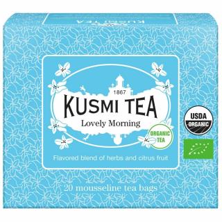 Zöld tea LOVELY MORNING, 20 muszlin teafilter, Kusmi Tea