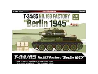 Academy: Műanyag modell a tankT-34/85 No.183 Berlin 1945  (1:35)