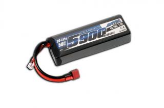 ANTIX: LiPo akkumulátor 5900 mAh 7,4 V 50C - T-DYN csatlakozó