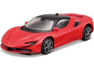 Bburago: Fém modell Ferrari SF90 Stradale játékautó 1:43 piros