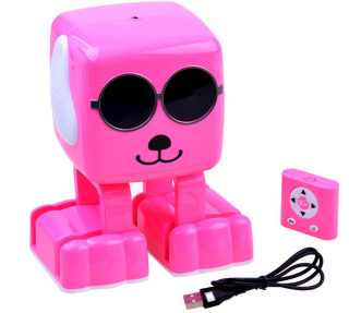Clever Cube Robot Dog - távirányítható kutyarobot - rózsaszín