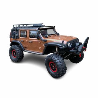 DF models: RC autó DF-4S PRO Lánctalpas 313mm 1:10 LED Szín: barna