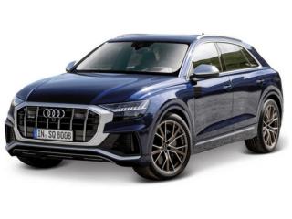 Fém modellautó Bburago Audi SQ8 1:32 kék metál