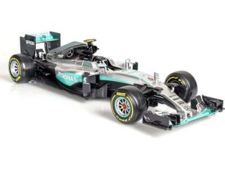 Formula fém modell - Bburago Plus Mercedes AMG Petronas W07 1:18 Rosberg