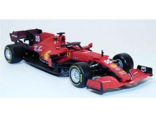 Formula fém modell - Bburago Signature Ferrari SF21 1:43 #55 Sainz