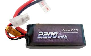 Gens Ace: 2200mAh 7,4V (2S) 50C 2S1P Lipo akkumulátor