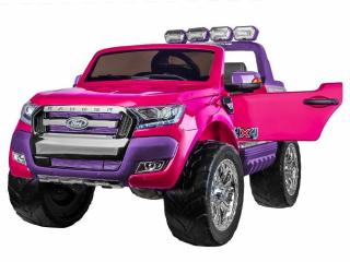 Gyerek kétüléses Ford Ranger 4x4 autó luxus kivitelben - rózsaszín