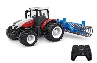 Huina (H-Toys): RC mezőgazdasági távirányítós traktor tömörítővel 1:24 2,4 GHz RTR
