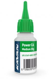 KAVAN: Power CA 20g közepes viszkozitású pillanatragasztó (EN)