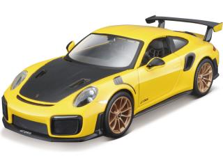 Maisto Kit Porsche 911 GT2 RS 1:24 sárga fém autómodell építőkészlet