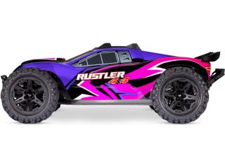 RC Autó 4x4 Traxxas Rustler 1:10 4WD RTR Szín: rózsaszín