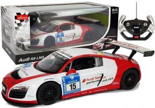 RC Autó Audi R8 LMS Rastar 1:14 fehér-piros